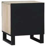 Armadio da Notte Bianco 40 x 33 x 46 cm Legno ingegnerizzato