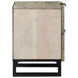 Armadio da Notte Bianco 40 x 33 x 46 cm Legno ingegnerizzato