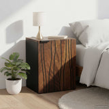 Armadio per Lavabo da Bagno con porta Noce 38 x 33,5 x 48 cm