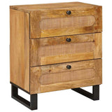 Armadio da Notte con cassetto Naturale 50 x 33 x 62 cm