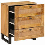 Armadio da Notte con cassetto Naturale 50 x 33 x 62 cm