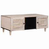 Tavolino da salotto Bianco Sbiancato 100 x 54 x 40 cm