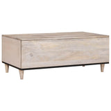 Tavolino da salotto Bianco Sbiancato 100 x 54 x 40 cm