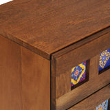 Armadio da Notte con cassetto Marrone 50 x 33 x 62 cm