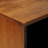 Credenza con porta Noce 80 x 33 x 75 cm Legno di mango massello