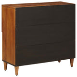 Credenza con porta Noce 80 x 33 x 75 cm Legno di mango massello