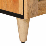 Armadio da Notte con cassetto 2 pcs Naturale 40 x 33 x 46 cm