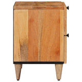 Armadio da Notte con cassetto 2 pcs Naturale 40 x 33 x 46 cm