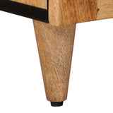 Credenza Naturale 60 x 33 x 75 cm Legno di mango massello