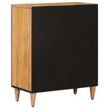 Credenza Naturale 60 x 33 x 75 cm Legno di mango massello