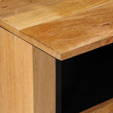Mobile TV Naturale 100 x 33 x 46 cm Legno di mango massello