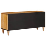 Mobile TV Naturale 100 x 33 x 46 cm Legno di mango massello