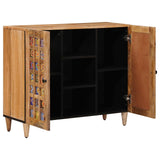 Credenza Naturale 90 x 33 x 75 cm Legno di mango massello