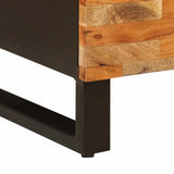 Mobile laterale Marrone 90 x 33 x 75 cm Legno di mango massello