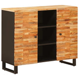 Mobile laterale Marrone 90 x 33 x 75 cm Legno di mango massello