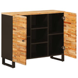 Mobile laterale Marrone 90 x 33 x 75 cm Legno di mango massello