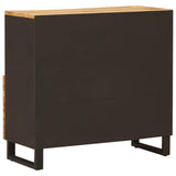 Mobile laterale Marrone 90 x 33 x 75 cm Legno di mango massello