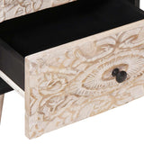 Armadio da Notte con cassetto Bianco 40 x 33,5 x 46 cm