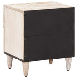 Armadio da Notte con cassetto Bianco 40 x 33,5 x 46 cm