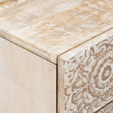Mobiletto da Letto con cassetto Bianco 50 x 33 x 60 cm