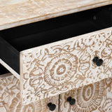 Mobiletto da Letto con cassetto Bianco 50 x 33 x 60 cm