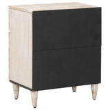 Mobiletto da Letto con cassetto Bianco 50 x 33 x 60 cm