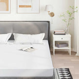 Coprimaterasso Bianco 140x220 cm Impermeabile