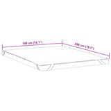 Coprimaterasso Bianco 140x200 cm Impermeabile