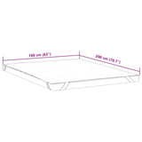 Coprimaterasso Bianco 160x200 cm Impermeabile