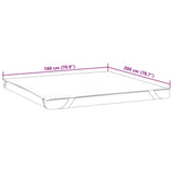 Coprimaterasso Bianco 180x200 cm Impermeabile