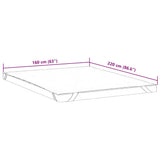 Coprimaterasso Bianco 160x220 cm Impermeabile