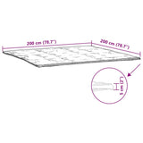 Coprimaterasso Bianco 200x200 cm