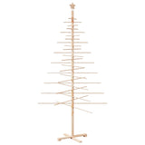 Albero di Natale Decorativo in Legno 210 cm Legno Massello Pino