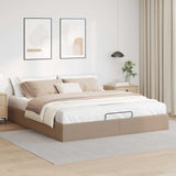 Struttura Letto Pouf senza Materasso 200x200 cm Similpelle