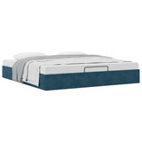 Struttura Letto Pouf senza Materasso 200x200 cm in Velluto