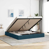 Struttura Letto Pouf senza Materasso 200x200 cm in Velluto