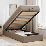 Struttura Letto Pouf con Materasso 90x190 cm Similpelle