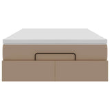Struttura Letto Pouf con Materasso 120x190 cm Similpelle