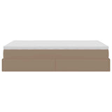 Struttura Letto Pouf con Materasso 120x190 cm Similpelle
