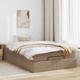 Struttura Letto Pouf con Materasso 120x200 cm Similpelle