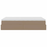 Struttura Letto Pouf con Materasso 120x200 cm Similpelle