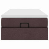 Struttura Letto Pouf con Materasso 80x200 cm in Tessuto