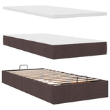 Struttura Letto Pouf con Materasso 80x200 cm in Tessuto