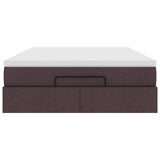 Struttura Letto Pouf con Materasso 140x200 cm in Tessuto