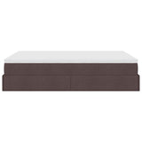 Struttura Letto Pouf con Materasso 140x200 cm in Tessuto