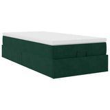 Struttura Letto Pouf con Materasso 90x190 cm in Velluto