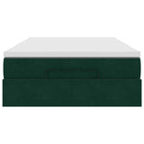 Struttura Letto Pouf con Materasso 120x200 cm Velluto