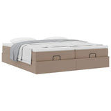 Struttura Letto Pouf con Materassi 160x200 cm Similpelle
