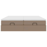 Struttura Letto Pouf con Materassi 160x200 cm Similpelle