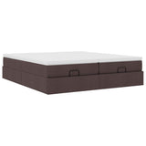 Struttura Letto Pouf con Materassi 180x200 cm in Tessuto